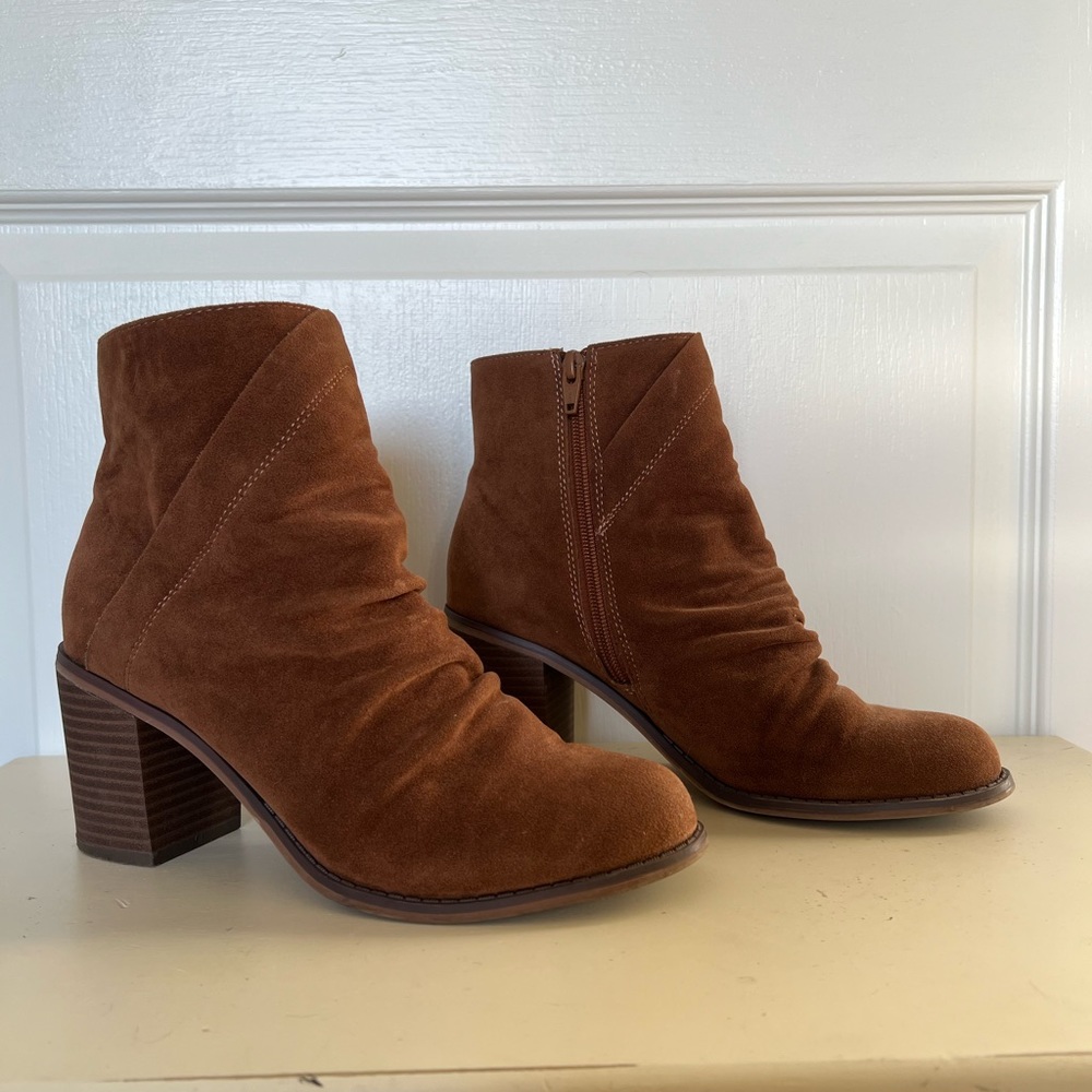 Suede booties